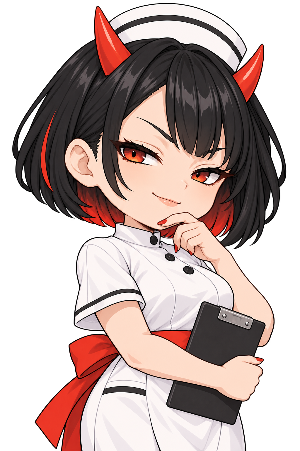 話を聞く女の子閻魔